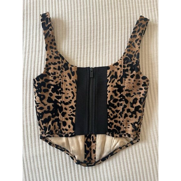 HOUSE OF CB/ Jacqueline Leopard Corset Bustier XS - Picture 3 of 6